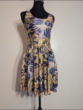 Van Gogh Starry Night–inspired Doctor Who TARDIS Fit & Flare Dress